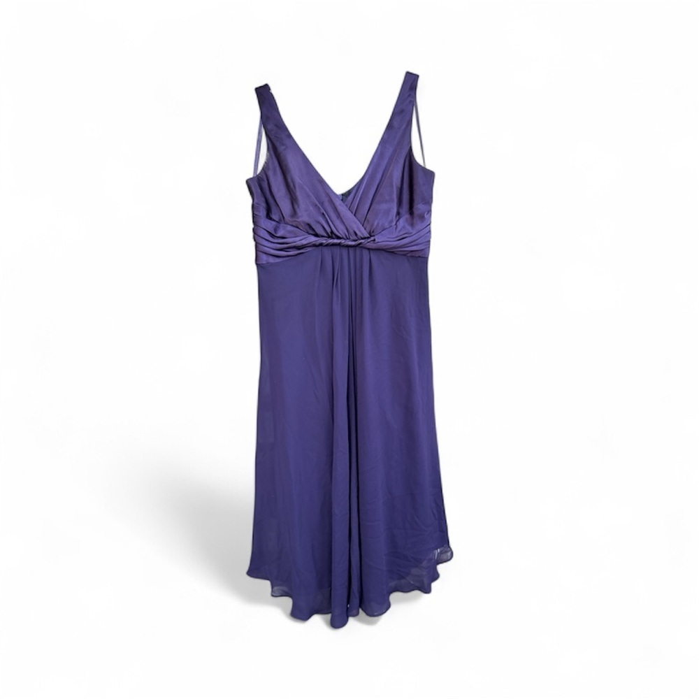 Jones New York Purple Midi Cocktail Dress
